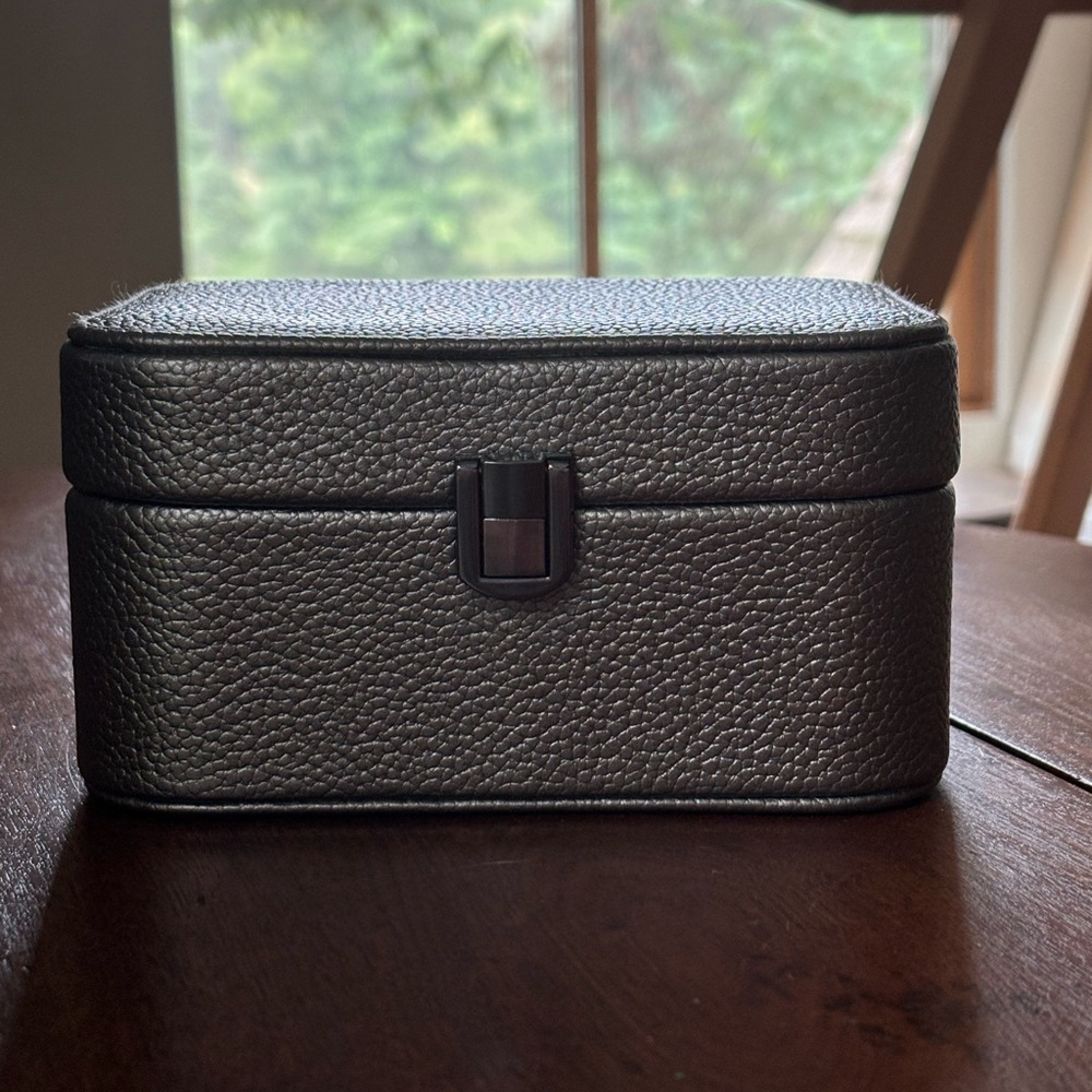 Target Textured Silver Jewelry Box